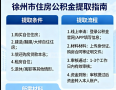 徐州市公积金提取的最新政策和流程